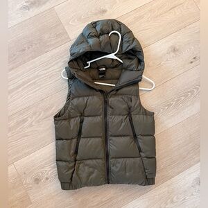 The North Face Hyalite Down Hooded Vest XS Khaki
